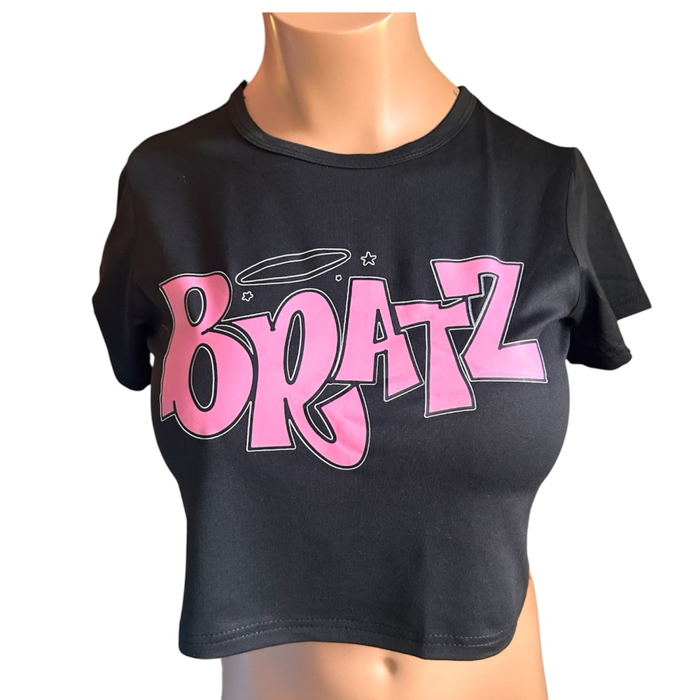 Bratz Black and Pink Crop Top